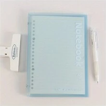 Vintage Fantasy Soft Cover Notebook: Frosted A5 10-Hole Removable Horizontal Line Pages For School, Office, And Conference Use - Blue-a5 - View 9