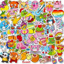 50 cái/gói Dễ thương Động vật  Không thấm nước DIY Creative Viết tháu Hình dán , Máy tính xách tay Ốp lưng & bao da điện thoại Đàn ghi ta Ván trượt Nước Chai Bội thu Mũ sắt của lính Ván trượt tuyết Hành lý Tủ lạnh Cửa Cửa sổ Nhà  Viết tháu Đồ trang trí Hình dán - Nhiều màu - Xem 1