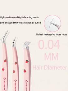 1 Pc Lash Tweezers Eyelash Extension Tweezers, Stainless Steel Straight Tip Tweezers Curved Tip Tweezers Individual Volume Eyelash Tweezers Isolation Tweezers False Lash Application Tools