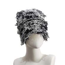 1頂y2k風格有鬍子的休閒保暖針織帽,鬆身舒適的毛線帽,中性情侶骷髏帽；適用於騎車,旅行,滑雪等戶外活動。 - 毛線 - 查看 3