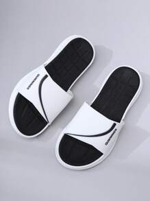 1 par de sandalias tipo chanclas para hombres, con suela de EVA suave y gruesa antideslizante y resistente, ideales para la playa, vacaciones y uso casual, ligeras y cómodas para deportes al aire libre, para primavera/verano