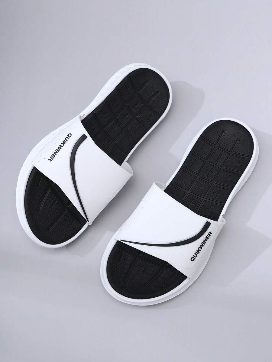 1 par de sandalias tipo chanclas para hombres, con suela de EVA suave y gruesa antideslizante y resistente, ideales para la playa, vacaciones y uso casual, ligeras y cómodas para deportes al aire libre, para primavera/verano