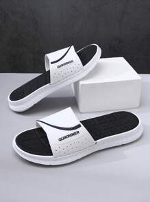 1 par de sandalias tipo chanclas para hombres, con suela de EVA suave y gruesa antideslizante y resistente, ideales para la playa, vacaciones y uso casual, ligeras y cómodas para deportes al aire libre, para primavera/verano
