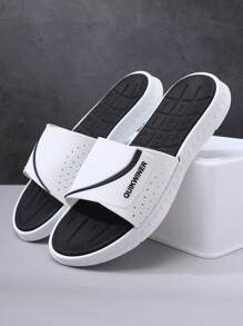 1 par de sandalias tipo chanclas para hombres, con suela de EVA suave y gruesa antideslizante y resistente, ideales para la playa, vacaciones y uso casual, ligeras y cómodas para deportes al aire libre, para primavera/verano