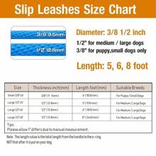 1pc Durable Braided Rope Leash,Slip Lead Dog Leash For Small Medium And Large Dogs Walking And Training Outdoor - Blue - View 3