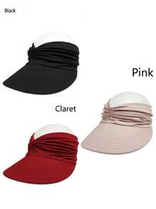 1 Pezzo Cappello Da Sole Da Donna Per Spiaggia, Quattro Stagioni, Sport All'aperto, Protezione Solare, Asciugatura Rapida, Berretto In Rete Traspirante