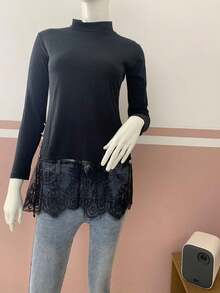 Women Tops - 黑色 - 查看 1