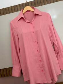 Women Blouses - Rusty Rose - View 5