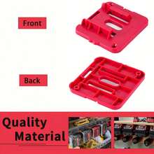 5/10pcs Battery Holders For Milwaukee 18V Mounts Fit For Milwaukee M18 18V Lithium Battery(With 12/22 Screws, No Battery) - 10-pack - View 4