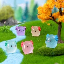 6 cái Cảnh quan vi mô Creative Sáng Lục giác Rồng Thú vật Búp bê , Đối với Sân vườn Trang trí DIY Đồ trang trí - Nhiều màu - Xem 9