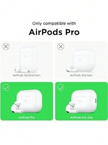 黑色金属防尘保护贴纸 适用于 Airpods Pro、无线耳机 - 黑色 - 查看 9