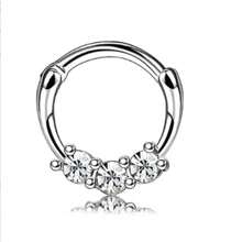 8件套16G不锈钢锆石鼻中隔饰品，男女通用，耳骨耳环，银色鼻环，适合日常、派对和聚会佩戴 - 8pcs-Silvery - 查看 4