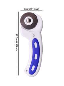 1pc Fabric Cutting Wheel Tool With Circular Rule, Box Cutter, Cloth Cutting Knife, Express Opening Knife - Multicolor - View 5