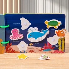 1 本蒙特梭利安静书，适合儿童 - 学前学习活动书 - 感官玩具 - 幼儿园益智玩具，适合儿童学校、学生、文具、学校用品 - 彩色 - 查看 9