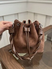 Bolsa De Estilo Cubo Para Mujer De Moda 2024, Bolso Cruzado Y Bolso Tote Pequeño Con Colgante