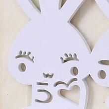 Creative Wall Mounted Bunny Decor Storage Shelf For Bedroom Living Room Wall Decoration - White - View 5