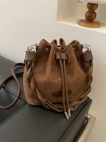 Bolsa De Estilo Cubo Para Mujer De Moda 2024, Bolso Cruzado Y Bolso Tote Pequeño Con Colgante