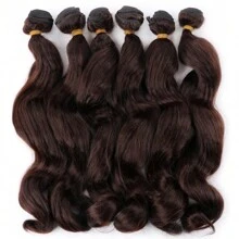 Loose Deep Wave Bundles Synthetic Hair Weave Bundles 6pcs/Pack Bundles Hair Extensions 14 Inch Bundles For Women