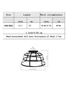 1pc Women Elastic Solid Petticoat, For Wedding Party - Black - View 5