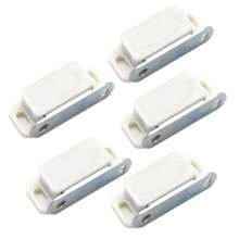 5pcs/Set Kitchen Cabinet Magnets Closure, Cabinet Magnetic Catch Strong Cupboard Door Magnets Closing Stainless Steel Shutter Hardware Closer,4.1x1.5cm/1.61x0.59inch