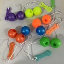 1/2/5 piezas Pelotas Tata para mascotas, juguete de descompresión para perseguir y tocar, adecuado para usar en el patio o sala de estar, colores aleatorios