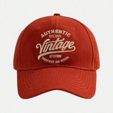 1pc Men's Korean Style Alphabet Embroidery Baseball Cap, Outdoor Sports Baseball Hat For Daily Wear Street