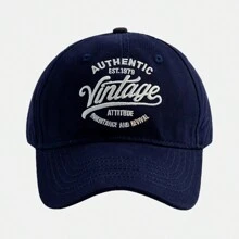 1pc Men's Korean Style Alphabet Embroidery Baseball Cap, Outdoor Sports Baseball Hat For Daily Wear Street