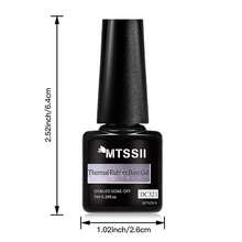 1 Bottle 7ml Gray Auroras Thermal Rubber Base Gel Polish Gradient Color Changing Chrome Gold Glitter Soak Off UV LED Nail Art Varnishes Nail Supplies - Light Grey - View 8