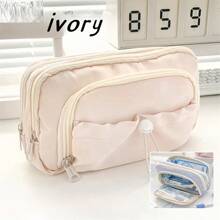 1 Miếng Nhiều lớp Trong suốt Hộp bút Với Dung lượng lớn Dành cho Cô gái , Thiết kế mới Đối với 2024 , Thích hợp Đối với Sơ đẳng Và Trường trung học cơ sở Sinh viên - Nhiều màu - Xem 15