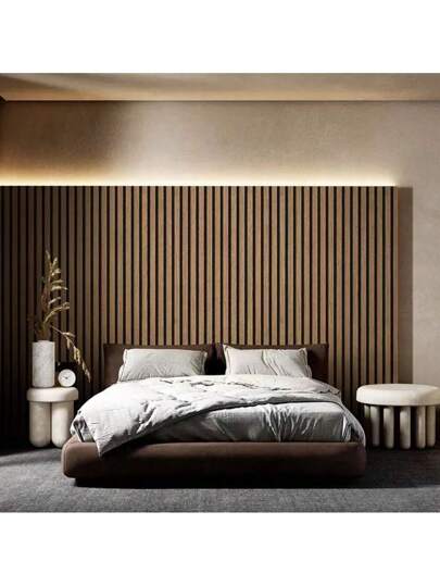 Roll Wood Stripe Self Adhesive Wallpaper Bedroom, Living Room, Shop Wand Removable, Waterproof, Soil Resistant, Noise Reduction, Luxe Looking, Flat Sticker Furniture Electric Appliances., Renovation Stickers Peel Panels, Paper, Wallpapers, ation Items Refresh Your Home, Rama view 3