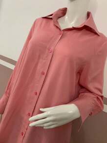Women Blouses - Rusty Rose - View 3