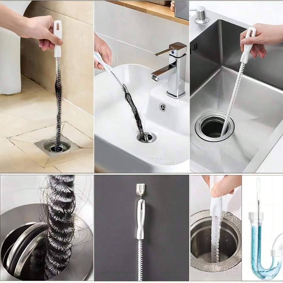 1pc Drain Cleaning Brush, Clog Remover Tool For Bathroom Sink, Bathtub ...