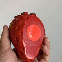 10 cái Vật dụng trong nhà Creative Hình trái tim Trái cây Nĩa & Đối với Phương Tây , Đáng yêu Thép không gỉ Lựa chọn thực phẩm Như Qủa tặng - Đỏ - Xem 7