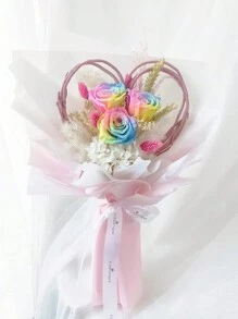 20 张防水花卉包装纸，适用于花束、花店、婚礼、生日、派对、毕业生插花工艺， - 白色 - 查看 8