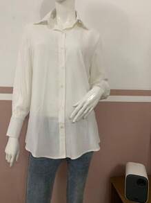 Women Blouses - Màu be - Xem 2