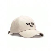 1 Mũ Bóng Chày Nữ Cho Femeal New York Thêu Kem Chống Nắng Top Snapback Hat Chống Nắng Thể Thao Và Giải Trí nón Đường Phố - Màu be - Xem 12