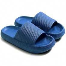 Clouds Slides Anti-Slip Pillow Slippers For Women And Men House Slippers Shower Shoes Indoor Slides Bathroom Sandals Comfort Thick Sole Slides - 藍色 - 查看 5