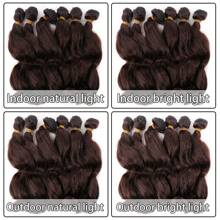 Loose Deep Wave Bundles Synthetic Hair Weave Bundles 6pcs/Pack Bundles Hair Extensions 14 Inch Bundles For Women