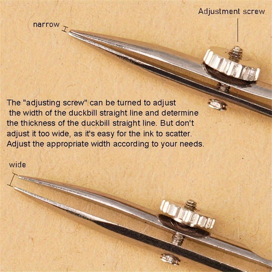 3 Pcs Art Ruling Pen, Adjustable Straight Line Masking Drawing Tool ...
