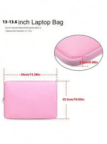 1個多功能筆記本存儲袋,純色內袋,適用於11.6/13.6/15.6 英寸筆記本 - 彩色 - 查看 7