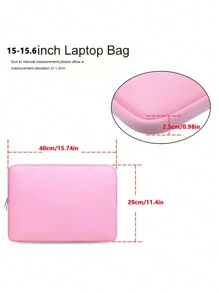 1個多功能筆記本存儲袋,純色內袋,適用於11.6/13.6/15.6 英寸筆記本 - 彩色 - 查看 8