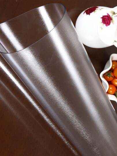 1Pc 1.5Mm Thick Frosted Pvc Tablecloth Pvc Table Mat With Modern And Simple Design. Odorless, Antimicrobial, Waterproof, Oil-Proof, Scratch-Resistant, Heat-Resistant, Easy To Clean And Maintain. Used On Coffee Tables, Entryway Shoe Cabinets, Plastic Table Top Protective Film For Tv Cabinets, Computer Desks And Glass Table Mats.