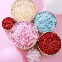 Rellenos Decorativos De 100 G Y Esteras De Hierba De Rafia Para Hornear Bolsas De Embalaje De Postres/pasteles - Rosa - Ver 5