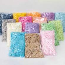 Rellenos Decorativos De 100 G Y Esteras De Hierba De Rafia Para Hornear Bolsas De Embalaje De Postres/pasteles - Rosa - Ver 7