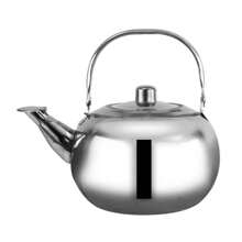 1pc Stainless Steel Linglong Kettle Large Capacity Tea Kettle Hotel Restaurant With Lid - Silver - View 1