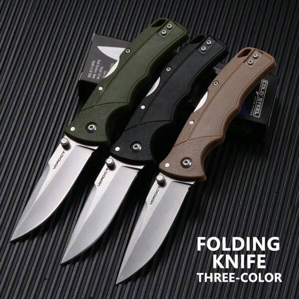 Outdoor Camping Hunting Survival Tactics Pocket EDC Tool Folding Knife