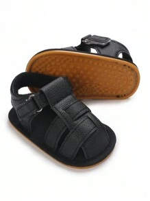 婴幼儿男童夏季凉鞋0-1岁柔软防滑鞋底透气不脱落