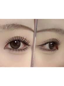 72pcs Natural Looking Segmented Slouchy 3-Step Eyelashes For Beginners, Reusable Self Grafting
