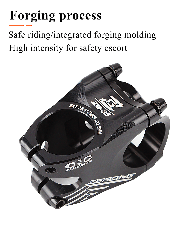 ZEROING Bicycle Handlebar Stem Mtb CNC Power Short 35mm Mountain Bike ...