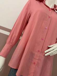 Women Blouses - Rusty Rose - View 7